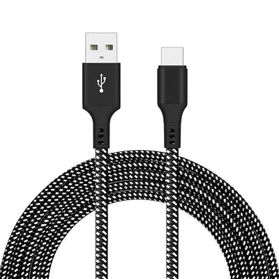 2x USB to USB-C Fast Charging cable Nylon Braided data cable