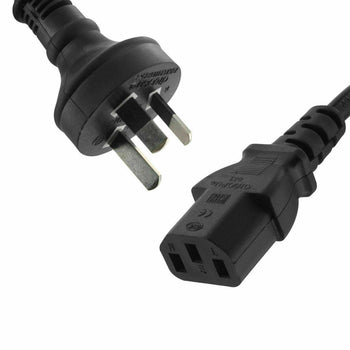 Power Cable Cord 3 Pin Australian Plug to IEC-C13 Socket 250V 10A 1.5M