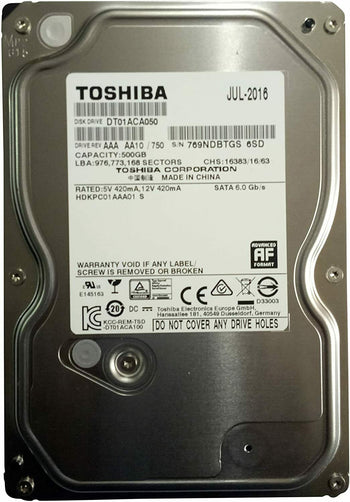 Seagate Toshiba WD 500 GB Internal SATA Hard Drive 3.5"